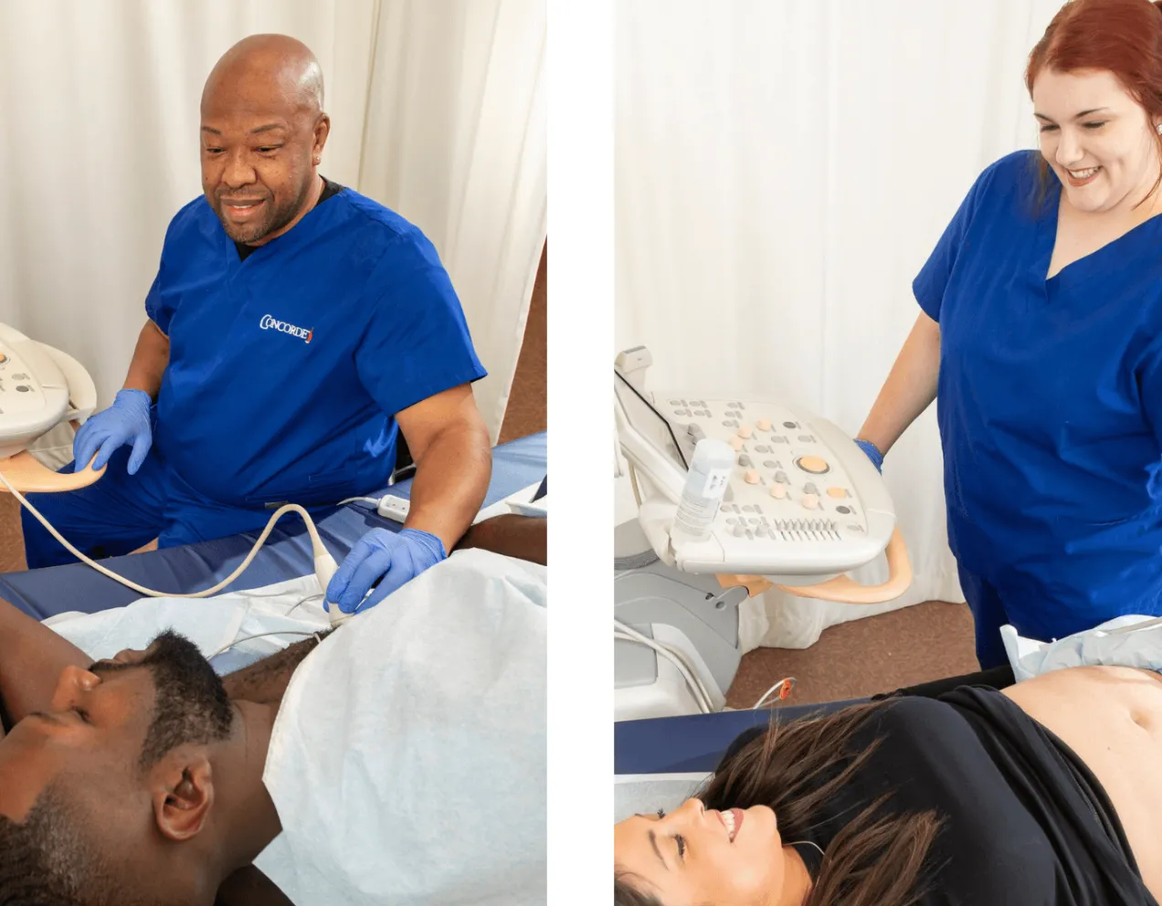 male-cardiovascular-sonographer-with-male-patient-and-female-diagnostic-medical-sonographer-with-female-patient