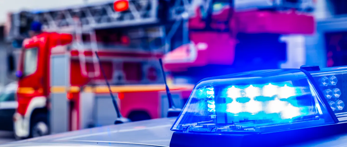 Fire and police first responder vehicles