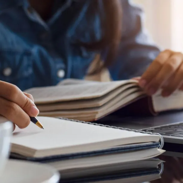 Student studying to complete prerequisite coursework.