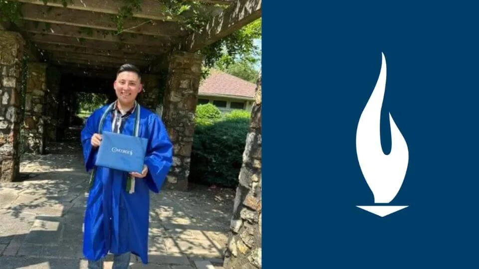 Miguel Romero, a Concorde Medical Assistant Graduate, holding diploma. Miguel Romero, a Concorde Medical Assistant Graduate, holding diploma.
