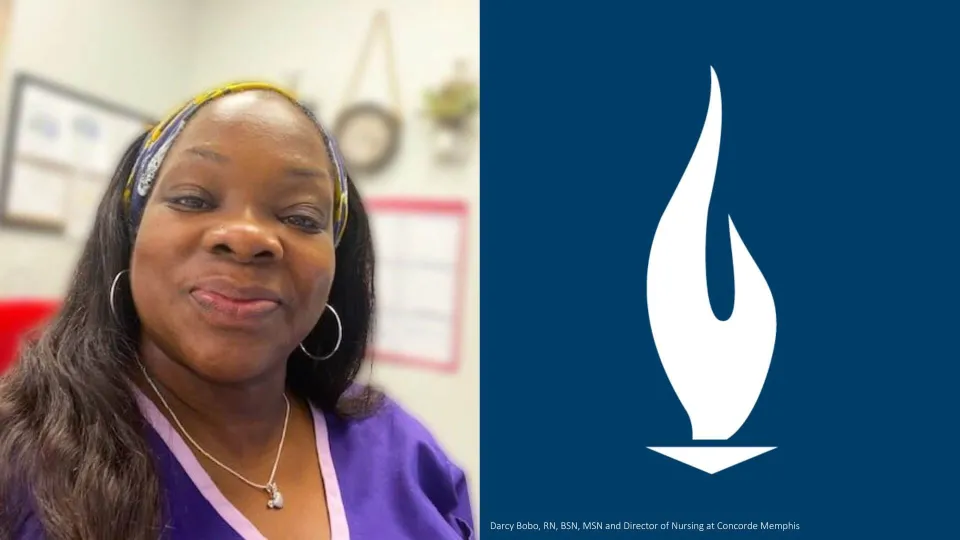 Darcy Bobo, RN, BSN, MSN, and Director of Nursing at the Concorde Memphis campus Darcy Bobo, RN, BSN, MSN, and Director of Nursing at the Concorde Memphis campus