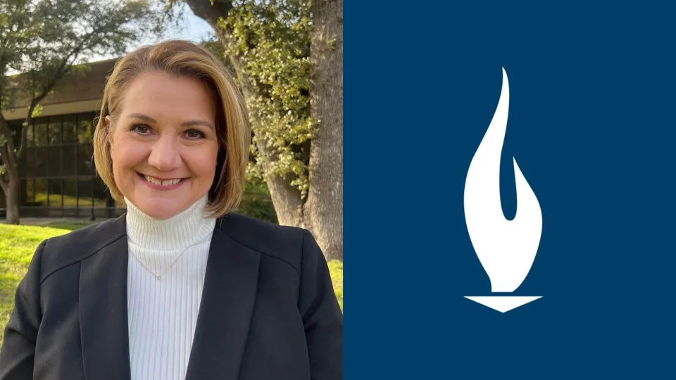 Chris Benner, Campus President of Concorde Career College - Dallas, with white Concorde torch on blue background Chris Benner, Campus President of Concorde Career College - Dallas, with white Concorde torch on blue background