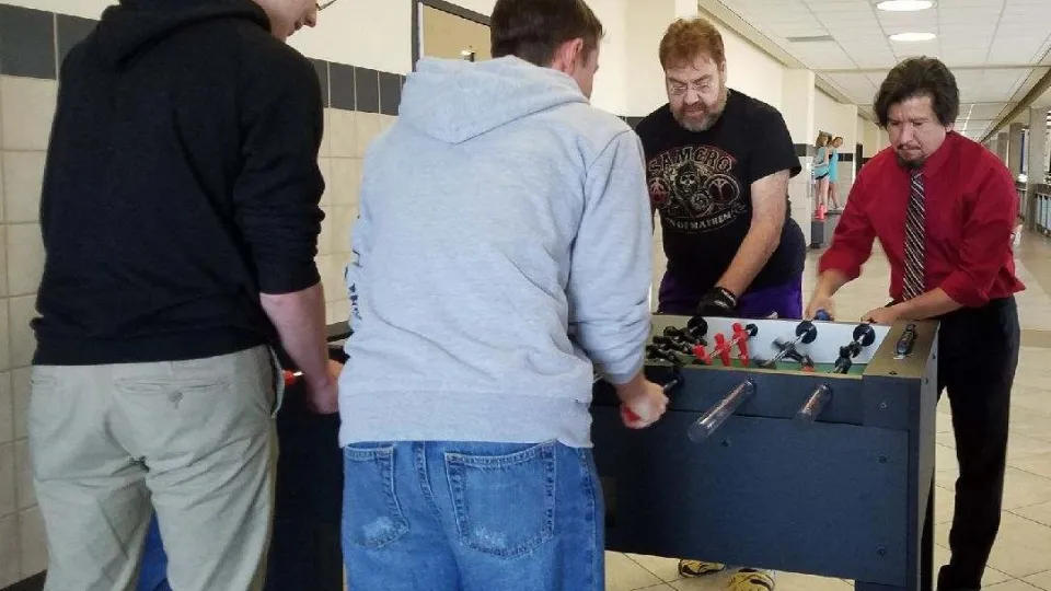 "Foosball jerry" shows Concorde cares