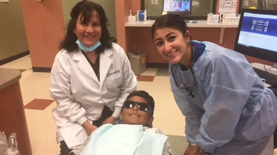 Concorde students provide dental services to local kids.
